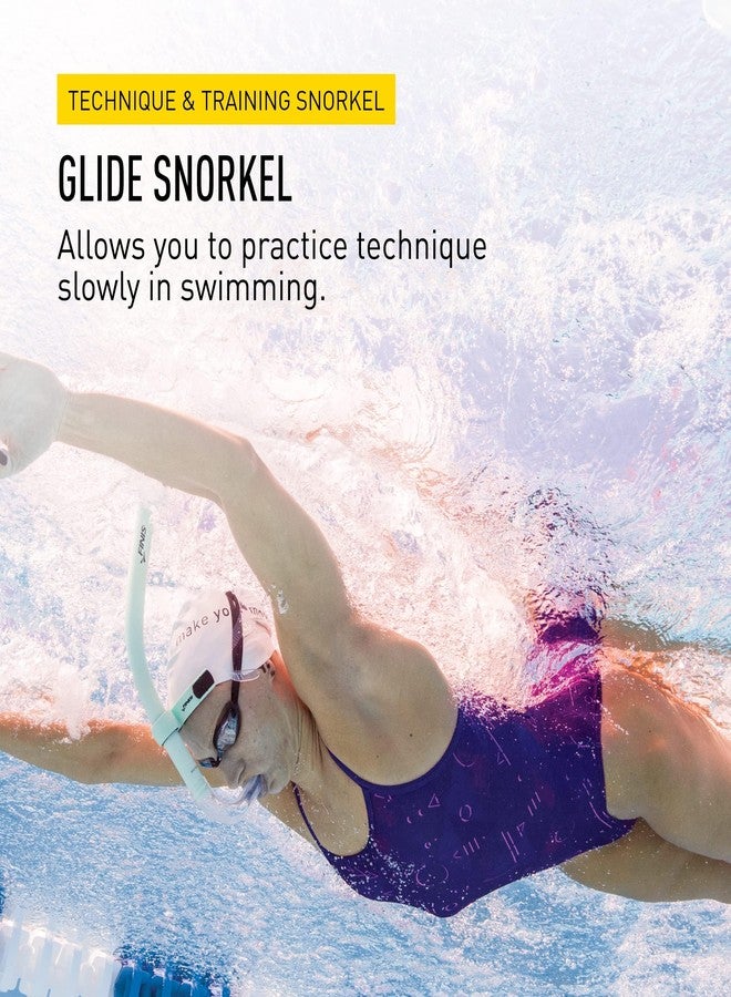FINIS Glide Center-Mount Swim Snorkel for Adults - Adjustable Fit - Technique & Endurance Training - Mint Green - Image 2